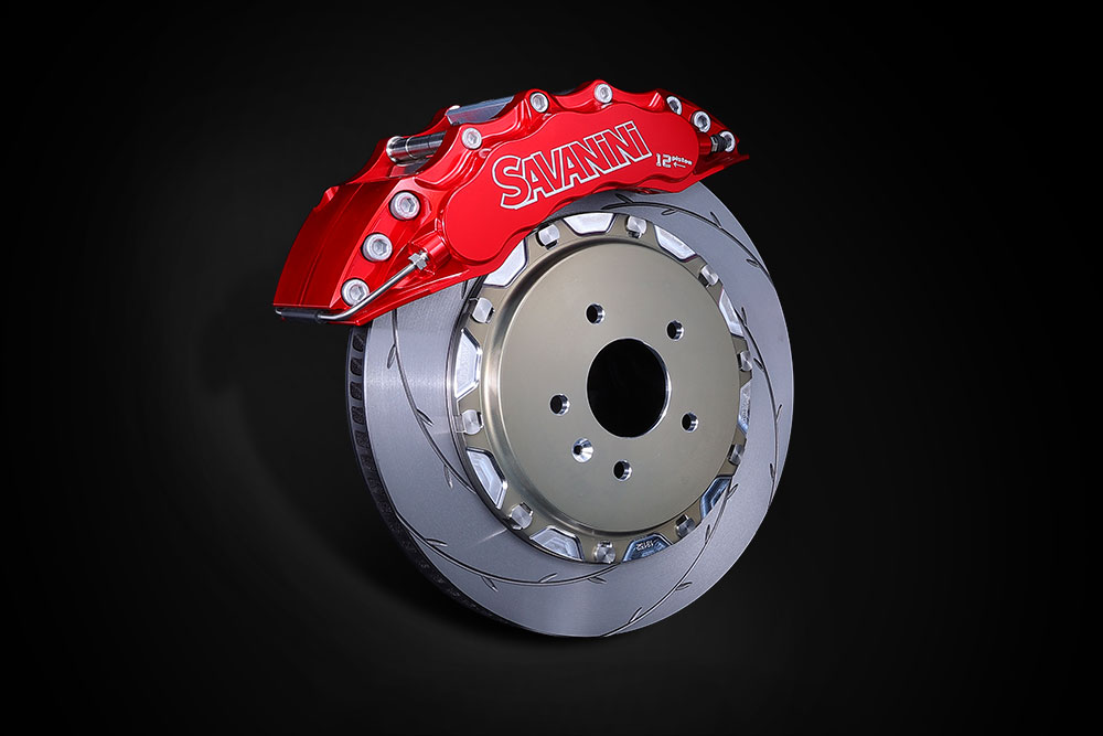 Boya Precision Customized Eight Piston Brake Caliper Kit Carbon Ceramic Disc